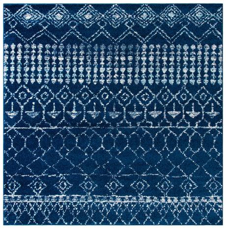 Safavieh Tulum 6'-7" x 6'-7" Rug in Navy / Ivory