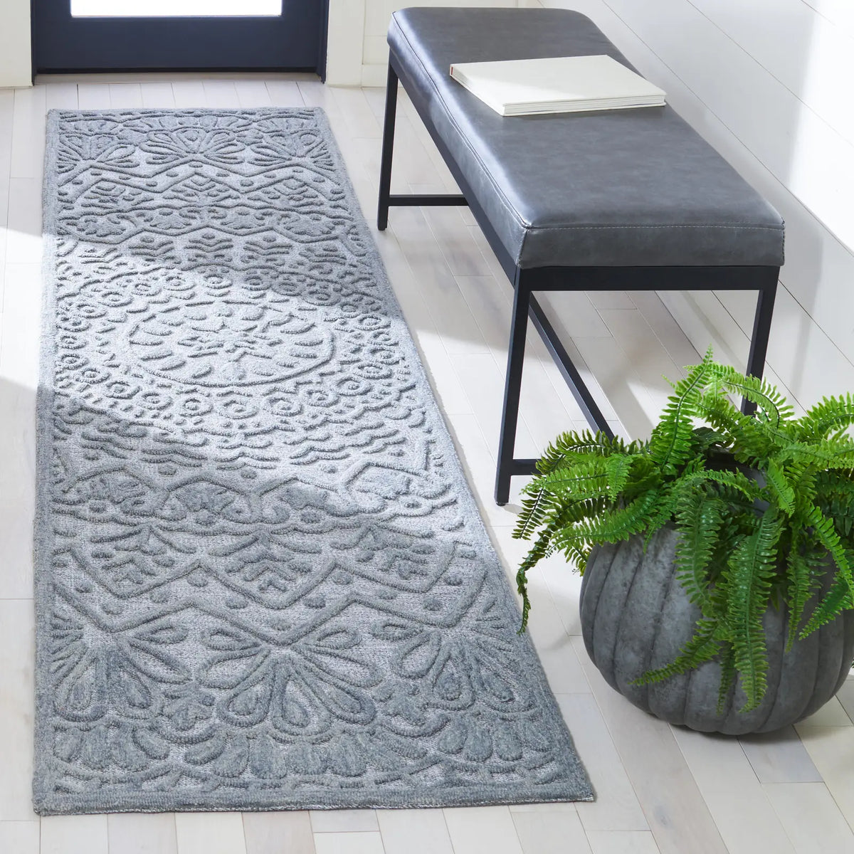 Safavieh Trace 2'-3" x 9'-0" Rug in Light Grey