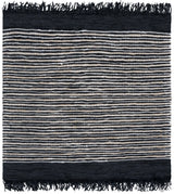 Safavieh Vintage Leather 6'-0" x 6'-0" Rug in Black / Multi