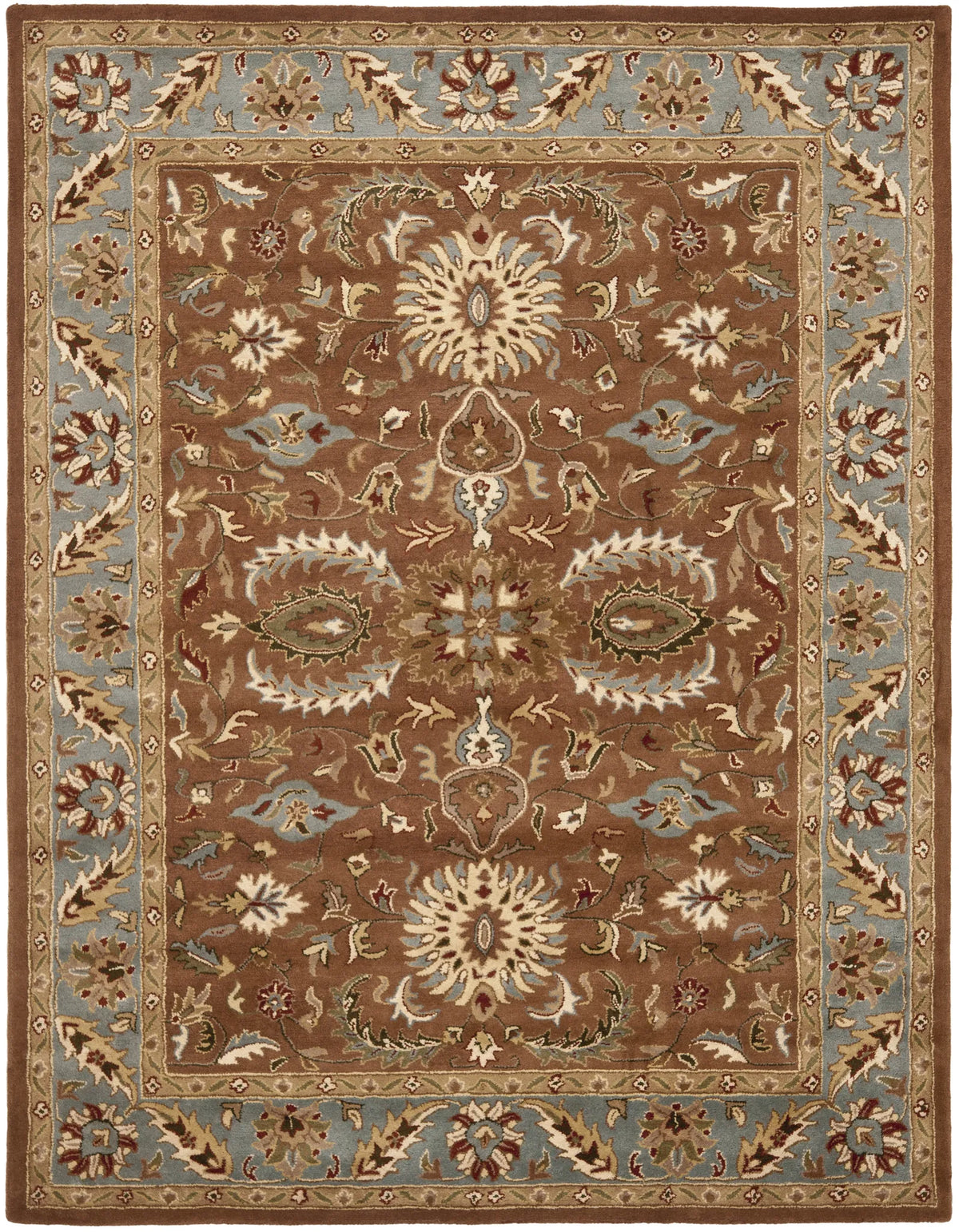 Safavieh Heritage 9'-6" x 13'-6" Rug in Brown / Blue