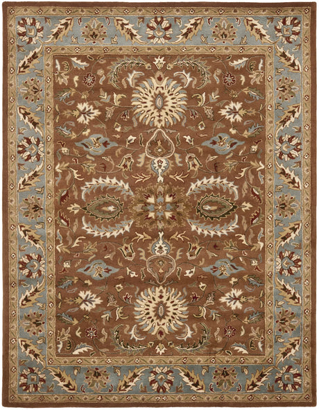 Safavieh Heritage 9'-6" x 13'-6" Rug in Brown / Blue