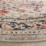 Safavieh Luna 6'-7" x 6'-7" Rug in Beige / Black Rust