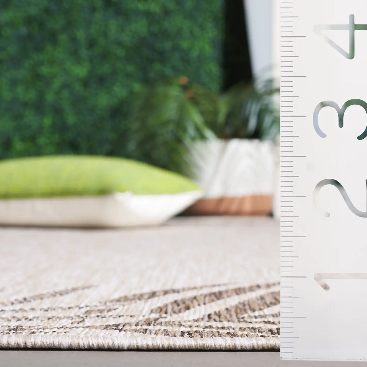 Safavieh Beach House 4'-0" x 6'-0" Rug in Beige / Brown