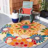 Safavieh Cabana 10'-0" x 10'-0" Rug in Ivory / Orange