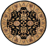 Safavieh Classic 5'-0" x 5'-0" Rug in Black / Gold