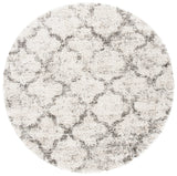 Safavieh Hudson Shag 7'-0" x 7'-0" Rug in Ivory / Grey