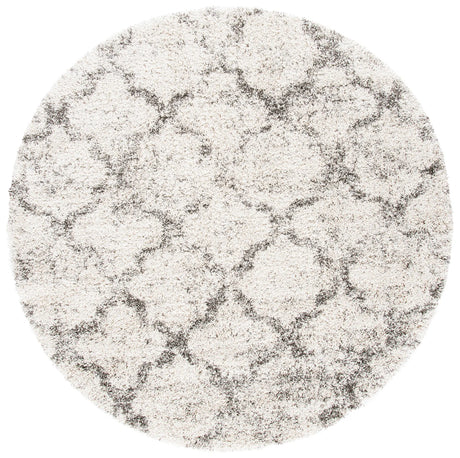 Safavieh Hudson Shag 7'-0" x 7'-0" Rug in Ivory / Grey