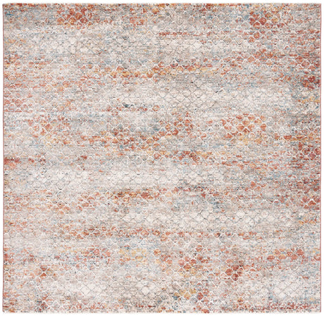 Safavieh Valencia 6'-4" x 6'-4" Rug in Beige / Rust