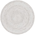 Safavieh Braided 3'-0" x 3'-0" Rug in Ivory