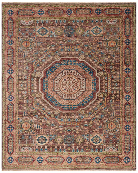 Safavieh Samarkand 10'-0" x 14'-0" Rug in Brown / Rust