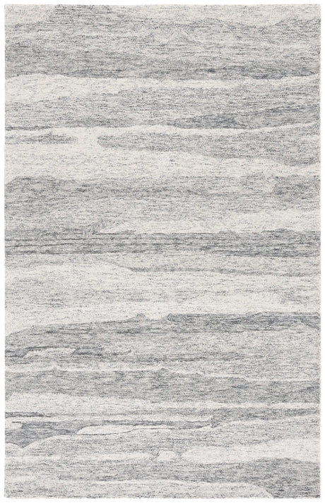 Safavieh Ebony 4'-0" x 6'-0" Rug in Dark Grey / Ivory