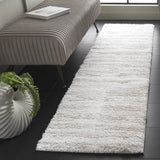 Safavieh Tahoe Shag 2'-0" x 8'-0" Rug in Ivory / Beige