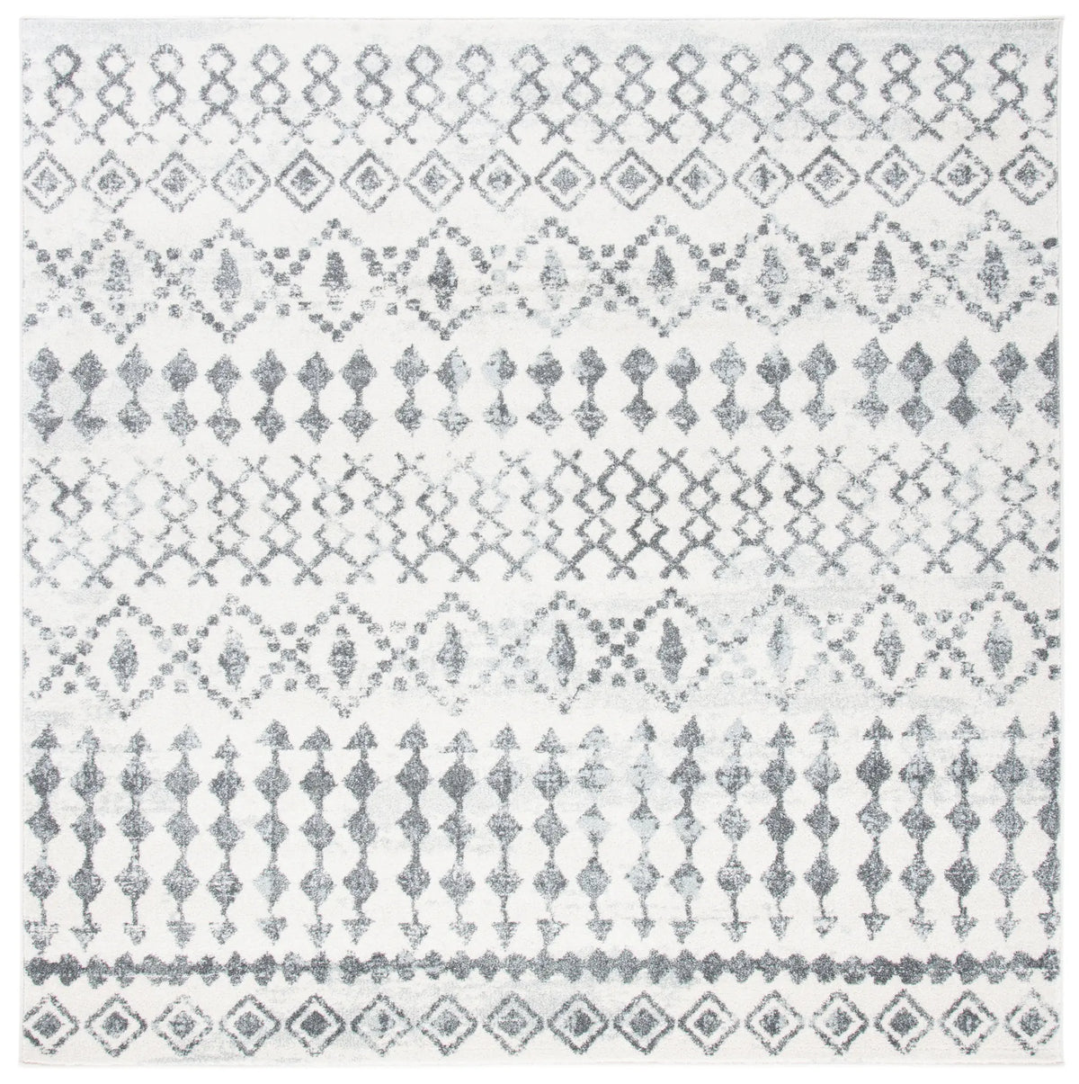 Safavieh Mercer 6'-7" x 6'-7" Rug in Ivory / Grey