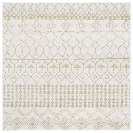 Safavieh Tulum 6'-7" x 6'-7" Rug in Ivory / Sage