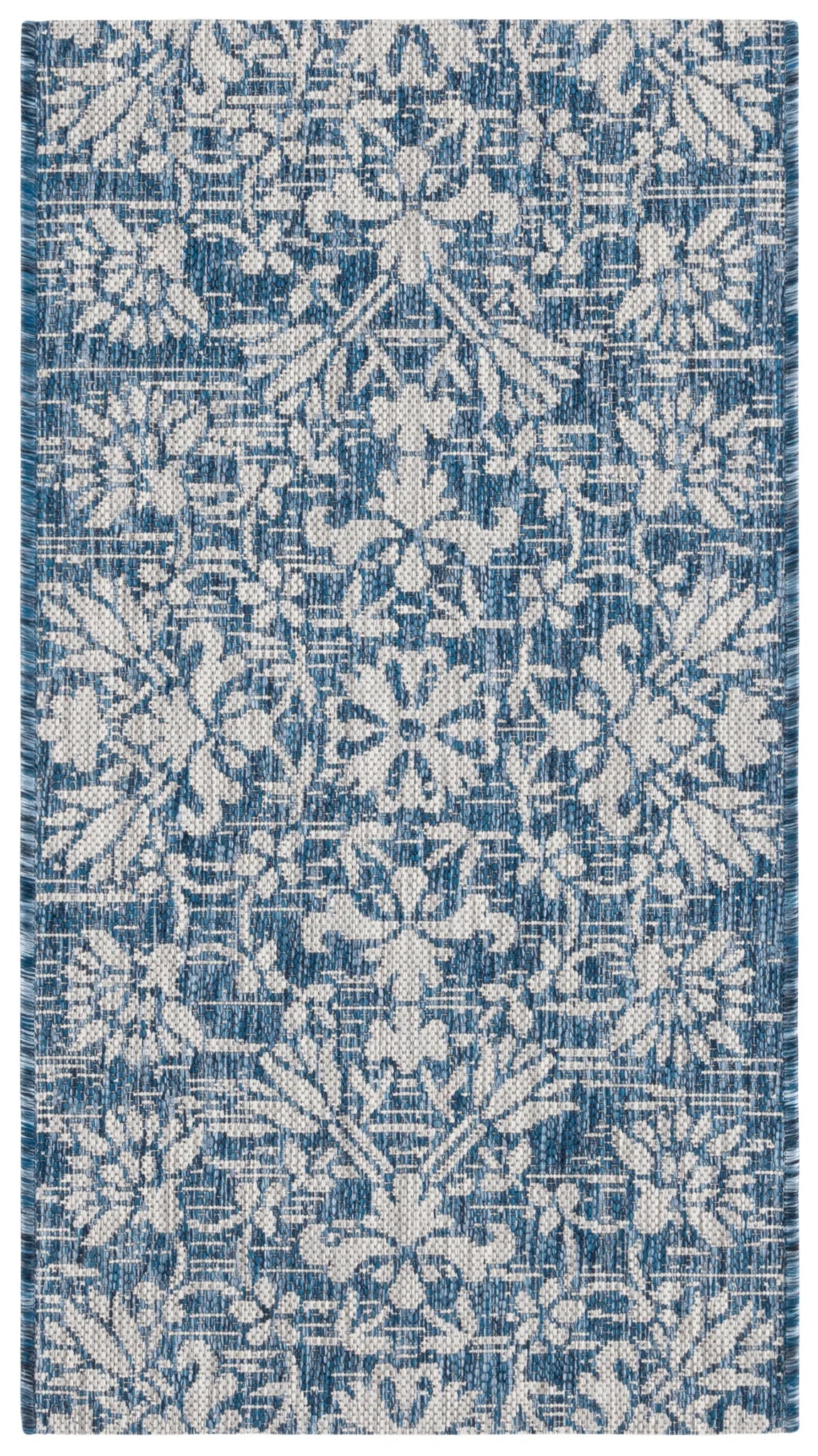 Safavieh Courtyard 2'-0" x 3'-7" Rug in Navy / Grey