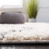 Safavieh Venus Shag 600 4'-0" x 6'-0" Rug in Ivory / Grey