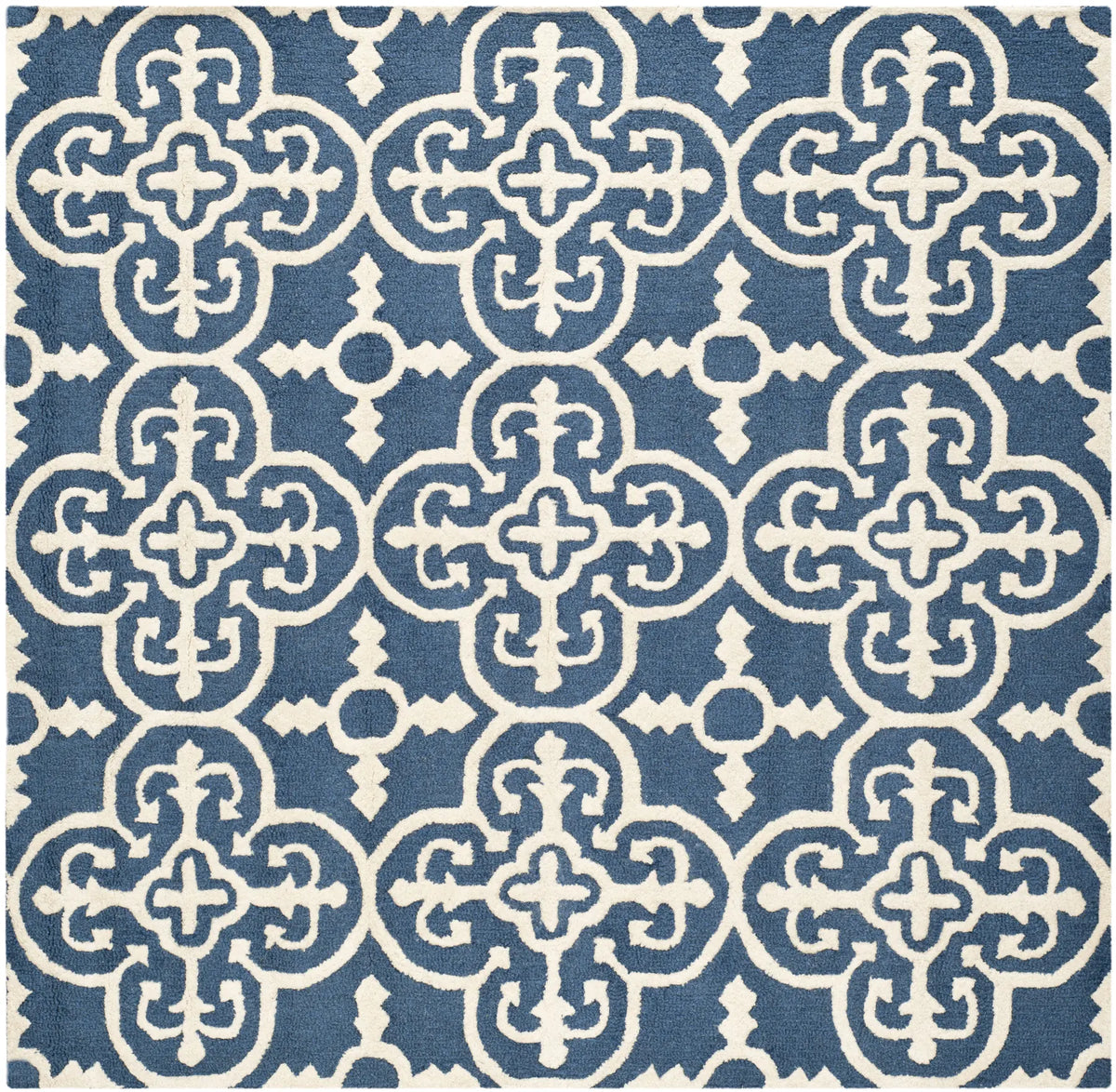 Safavieh Cambridge 6'-0" x 6'-0" Rug in Navy / Ivory