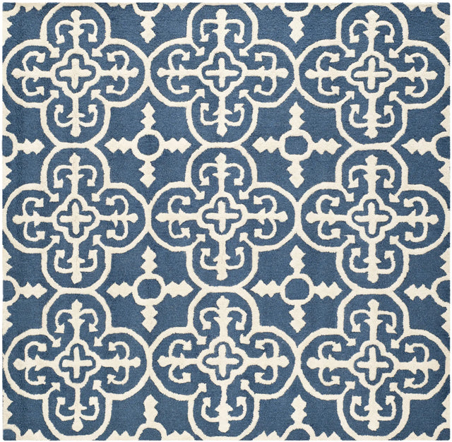 Safavieh Cambridge 6'-0" x 6'-0" Rug in Navy / Ivory