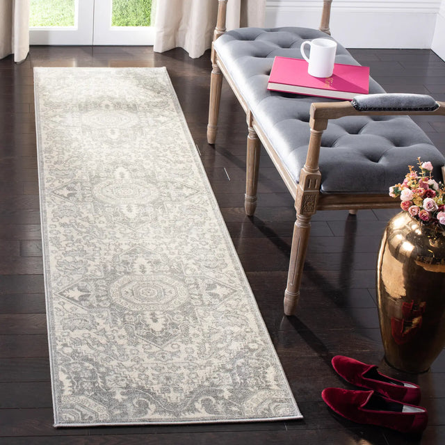 Safavieh Brentwood 2'-0" x 10'-0" Rug in Grey / Cream