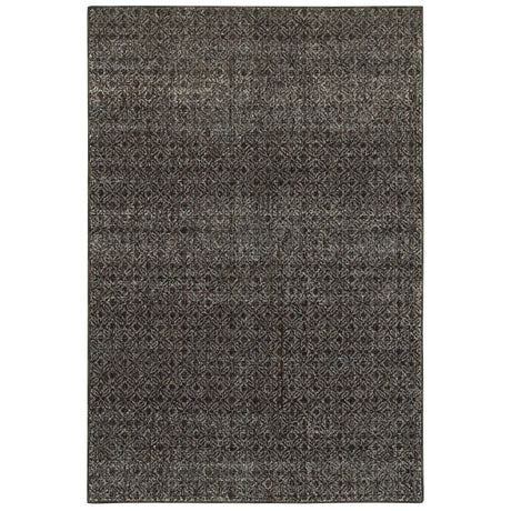 Oriental Weavers Sphinx Atlas 8048Q Black/Grey Rugs - main flat