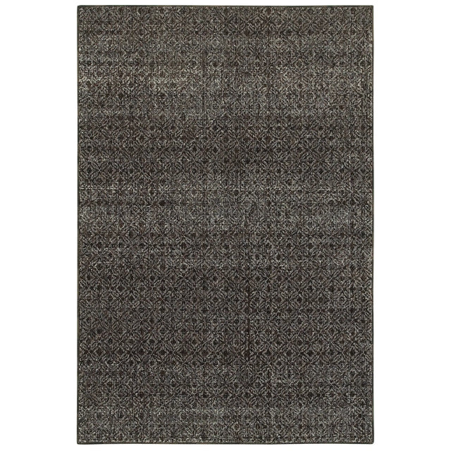 Oriental Weavers Sphinx Atlas 8048Q Black/Grey Rugs - main flat