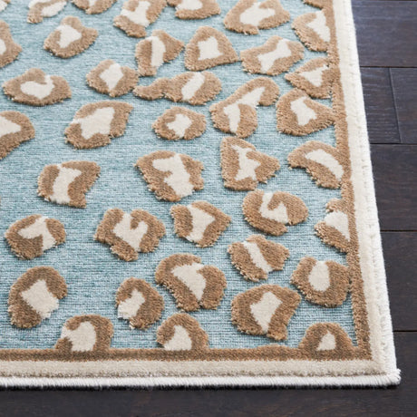 Safavieh Paradise 4'-0" x 5'-7" Rug in Stone / Aqua