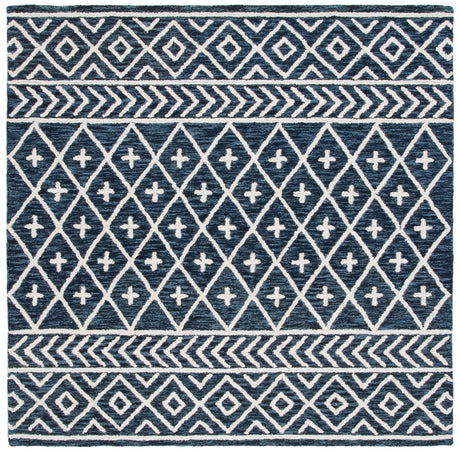 Safavieh Metro 6'-0" x 6'-0" Rug in Navy / Ivory