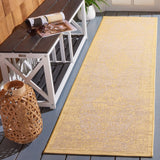 Safavieh Courtyard 2'-3" x 8'-0" Rug in Beige / Gold