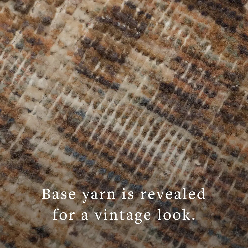 Loloi Heritage Her-07 Mocha/Denim Rug - macro detail