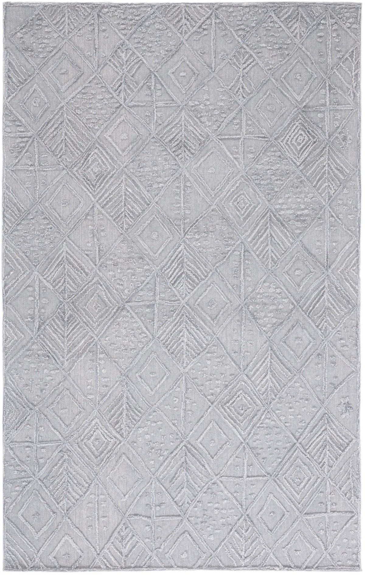 Safavieh Textual 4'-0" x 6'-0" Rug in Grey
