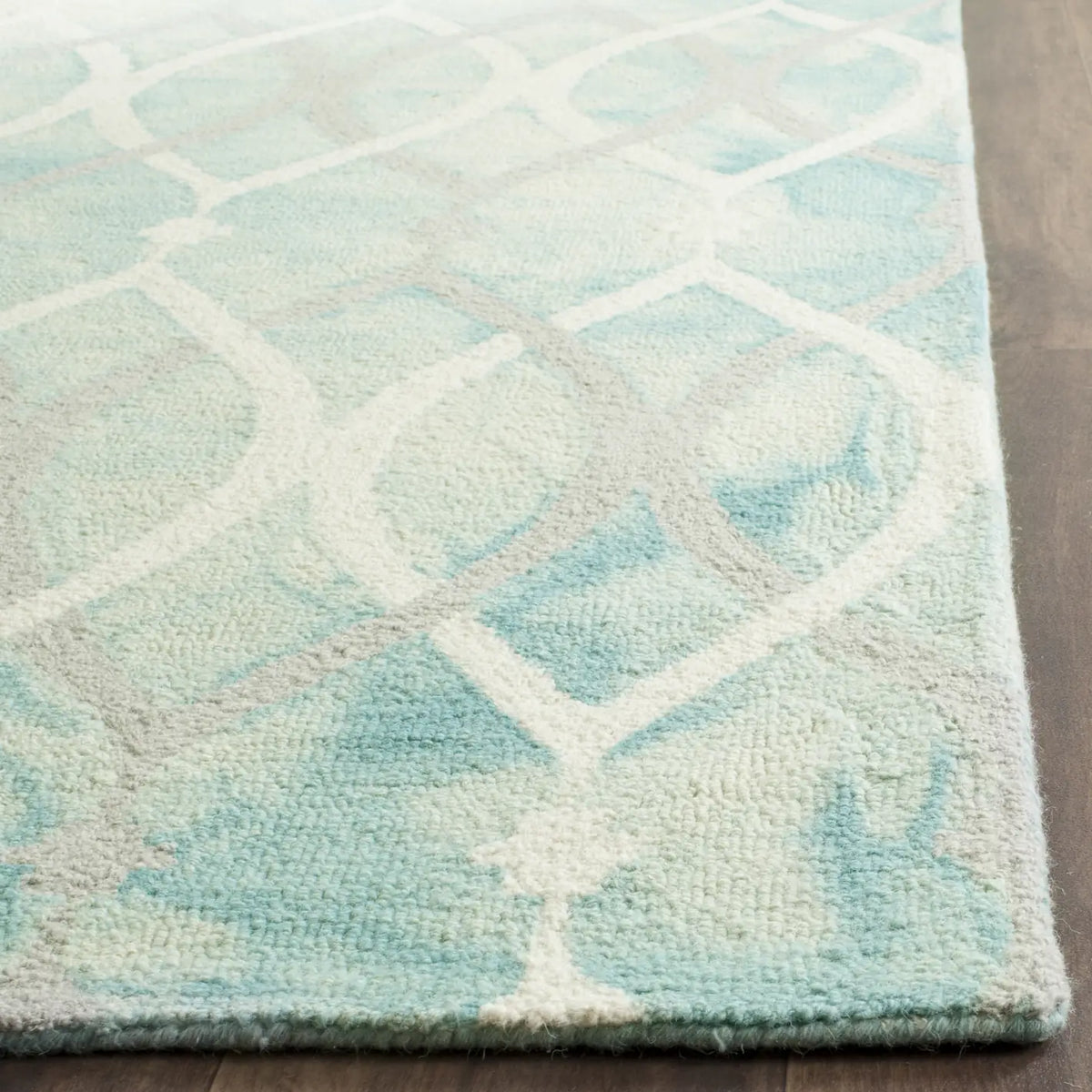 Safavieh Dip Dye 10'-0" x 14'-0" Rug in Green / Ivory Grey