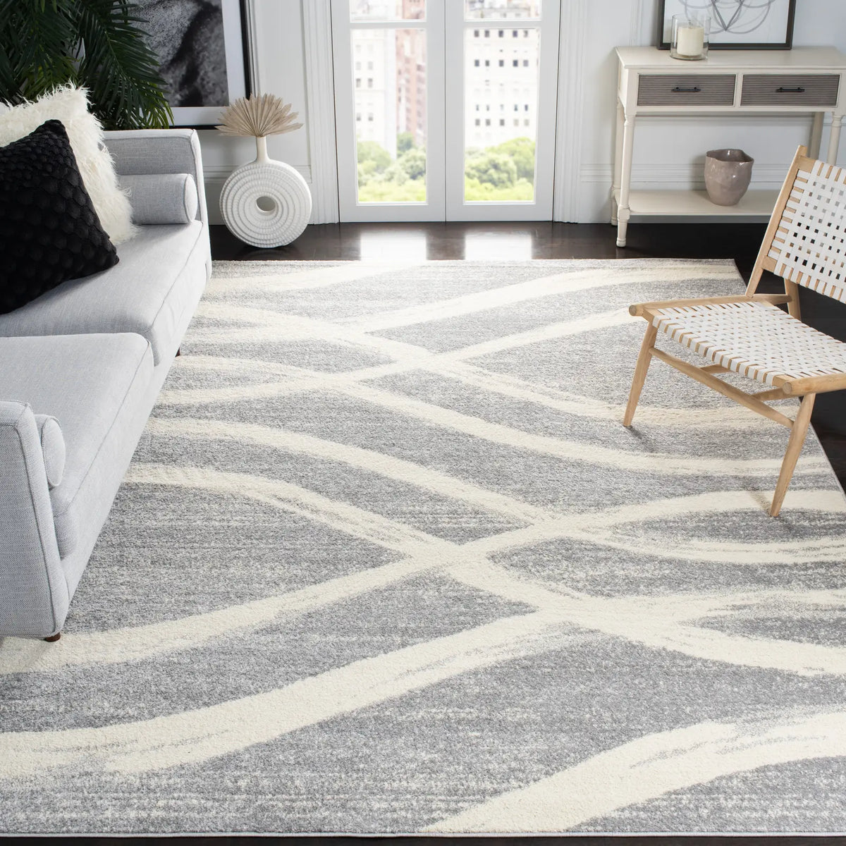 Safavieh Adirondack 10'-0" x 14'-0" Rug in Grey / Cream