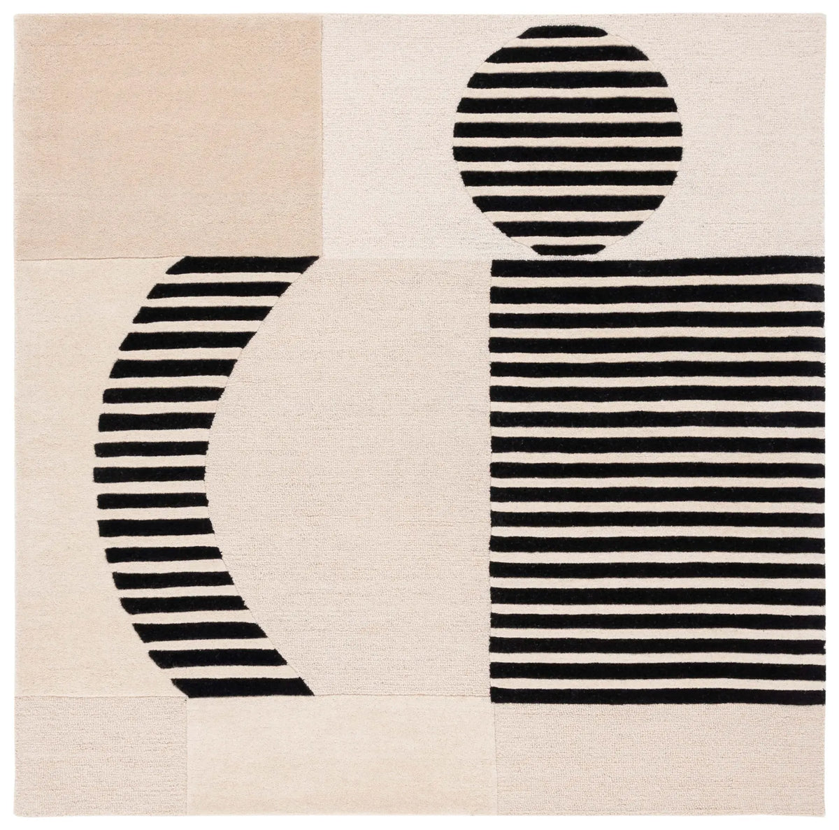 Safavieh Chatham 6'-0" x 6'-0" Rug in Ivory / Black