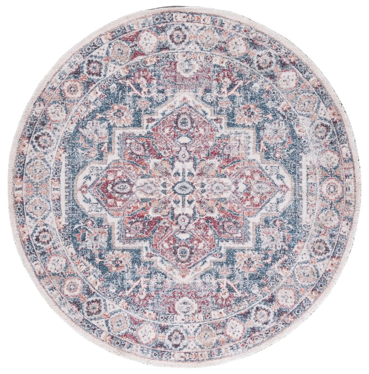 Safavieh Classic Vintage 6'-0" x 6'-0" Rug in Blue / Red