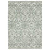 Oriental Weavers Sphinx ECHO ECH02 Green Floral Rugs - main flat