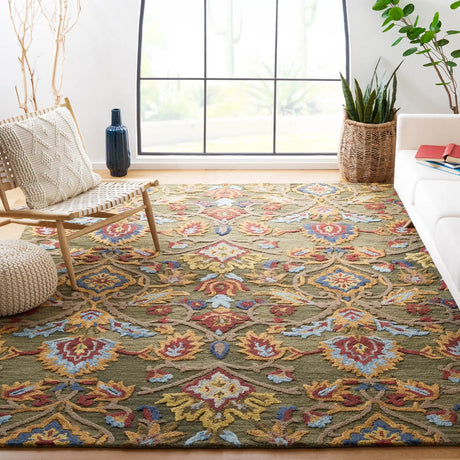 Safavieh Blossom 10'-0" x 14'-0" Rug in Green / Multi