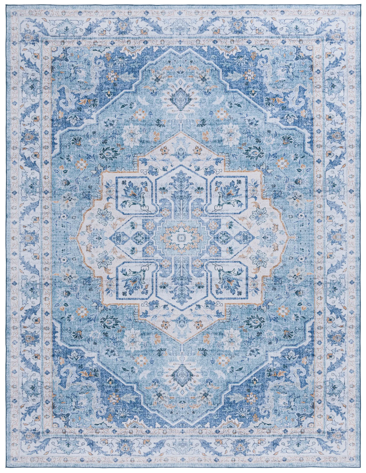 Safavieh Tucson 10'-0" x 14'-0" Rug in Light Blue / Blue