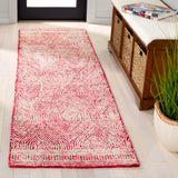 Safavieh Abstract 2'-3" x 8'-0" Rug in Ivory / Red