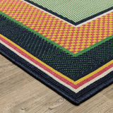 Oriental Weavers Sphinx Havana HAV03 Navy Rugs - corner detail