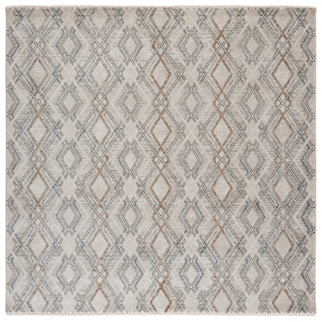 Safavieh Grove 6'-7" x 6'-7" Rug in Ivory / Blue Rust