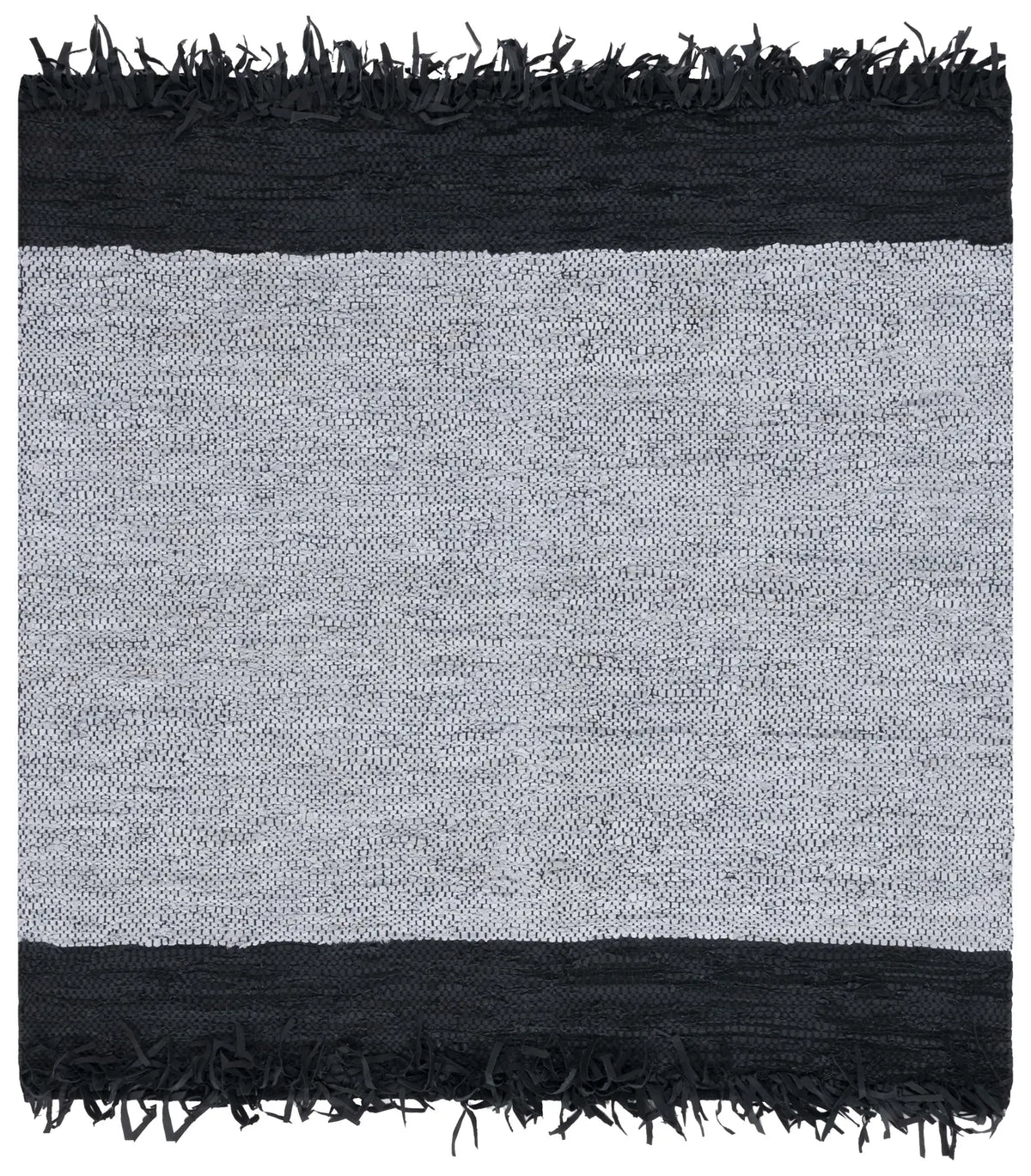 Safavieh Vintage Leather 6'-0" x 6'-0" Rug in Ivory / Black