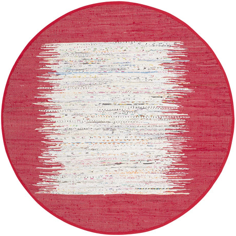 Safavieh Montauk 6'-0" x 6'-0" Rug in Ivory / Red