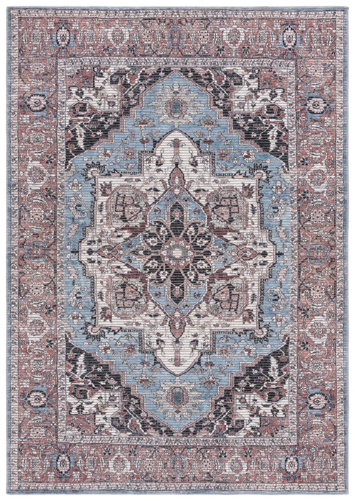 Safavieh Serapi 4'-0" x 6'-0" Rug in Blue / Rust
