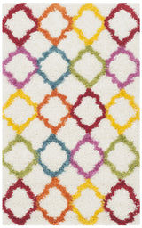 Safavieh Sgk-Shag Kids 3'-0" x 5'-0" Rug in Ivory / Multi