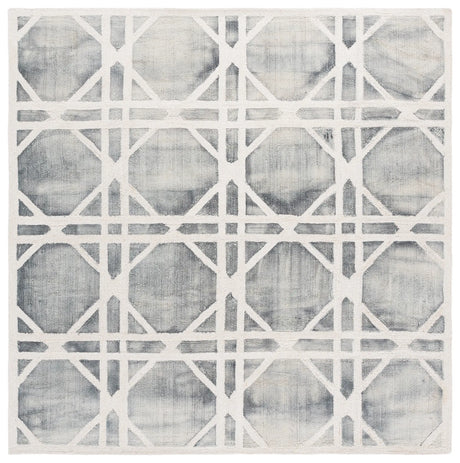 Safavieh Dip Dye 7'-0" x 7'-0" Rug in Ivory / Grey
