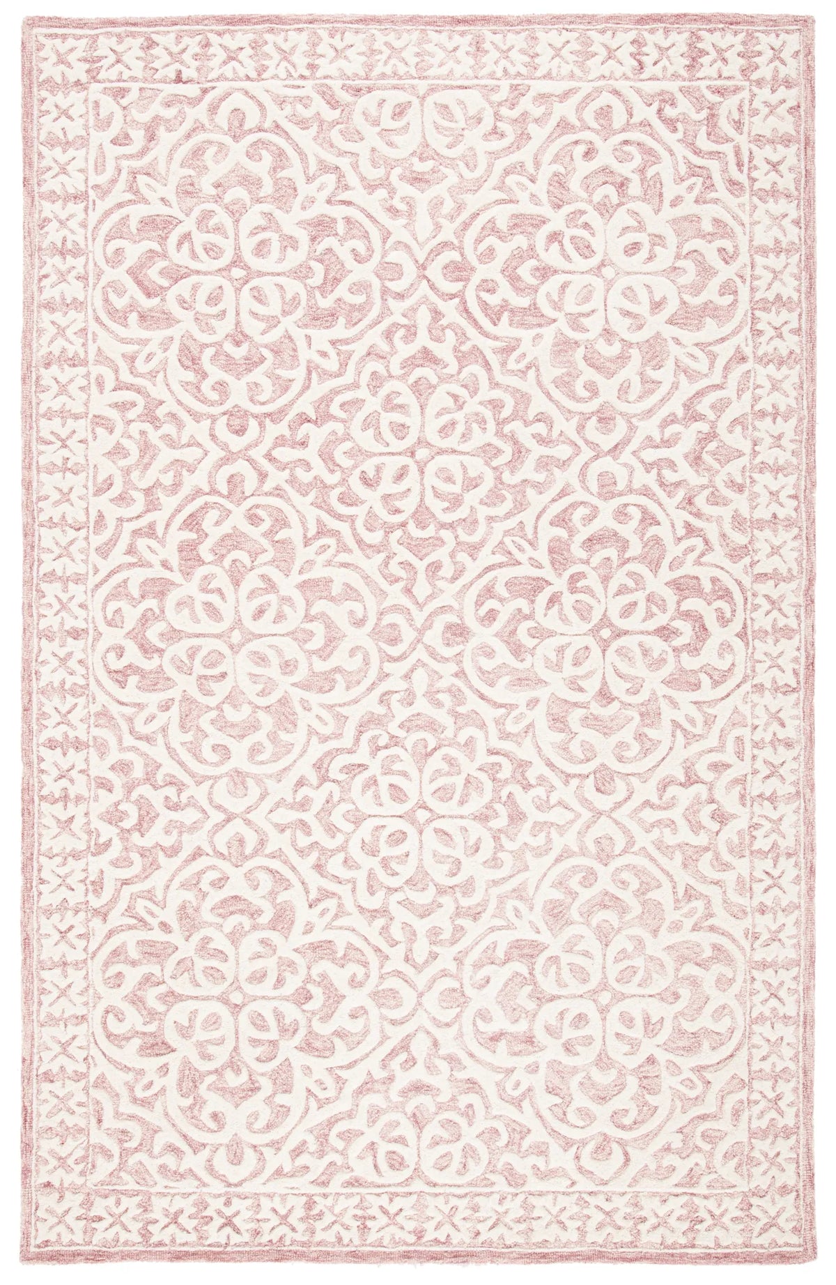 Safavieh Metro 4'-0" x 6'-0" Rug in Pink / Ivory