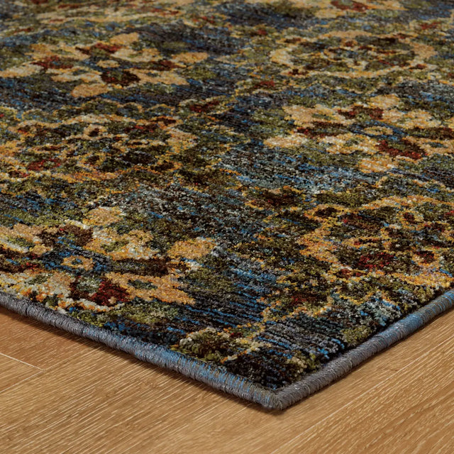 Oriental Weavers Sphinx Andorra 6883C Blue/Gold Rugs - corner detail