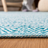 Safavieh Montauk 4'-0" x 6'-0" Rug in Ivory / Turquoise