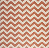 Safavieh Courtyard 7'-10" x 7'-10" Rug in Terracotta / Beige