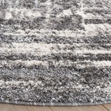 Safavieh Ravine Shag 6'-7" x 6'-7" Rug in Dark Grey / Ivory